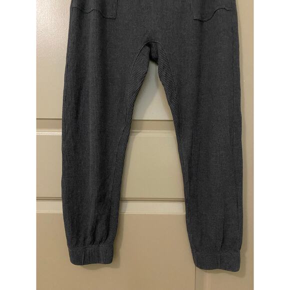 Lunya Restore Thermal Draped Jogger Medium Gray Waffle Knit Lounge Pants Comfort - Picture 9 of 16